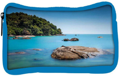 

Snoogg Eco Friendly Canvas Rocks In The Ocean Designer Student Pen Pencil Case Coin Purse Pouch Cosmetic Makeup Bag (BLUE) Pouch(Multicolor)