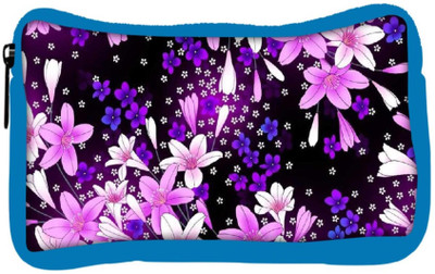 

Snoogg Eco Friendly Canvas Purple Flowers Student Pen Pencil Case Coin Purse Pouch Cosmetic Makeup Bag (BLUE) Pouch(Multicolor)