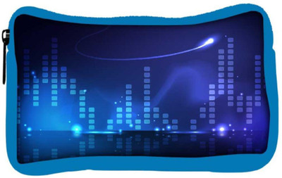 

Snoogg Eco Friendly Canvas Blue Music Beats Designer Student Pen Pencil Case Coin Purse Pouch Cosmetic Makeup Bag (BLUE) Pouch(Multicolor)