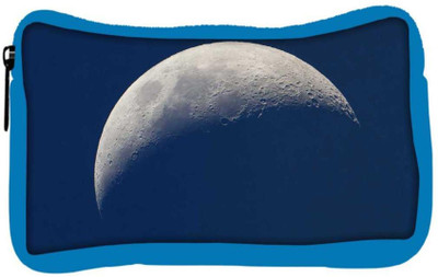 

Snoogg Eco Friendly Canvas Half Moon Designer Student Pen Pencil Case Coin Purse Pouch Cosmetic Makeup Bag (BLUE) Pouch(Multicolor)