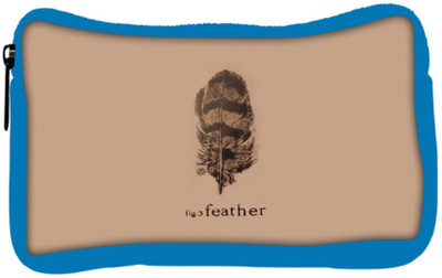 

Snoogg Eco Friendly Canvas Fig 3 Feather Student Pen Pencil Case Coin Purse Pouch Cosmetic Makeup Bag (BLUE) Pouch(Multicolor)