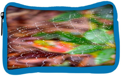 

Snoogg Eco Friendly Canvas Spider Web Student Pen Pencil Case Coin Purse Pouch Cosmetic Makeup Bag (BLUE) Pouch(Multicolor)