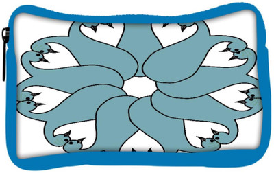 

Snoogg Eco Friendly Canvas Floral Peacock Faces Student Pen Pencil Case Coin Purse Pouch Cosmetic Makeup Bag (BLUE) Pouch(Multicolor)