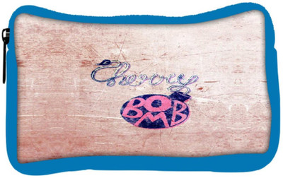 

Snoogg Eco Friendly Canvas Cherry Bomb Student Pen Pencil Case Coin Purse Pouch Cosmetic Makeup Bag (BLUE) Pouch(Multicolor)