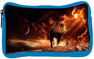 

Snoogg Eco Friendly Canvas Fury Lion Designer Student Pen Pencil Case Coin Purse Pouch Cosmetic Makeup Bag (BLUE) Pouch(Multicolor)