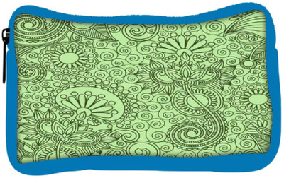 

Snoogg Eco Friendly Canvas Fabric Pattern Light Green Student Pen Pencil Case Coin Purse Pouch Cosmetic Makeup Bag (BLUE) Pouch(Multicolor)