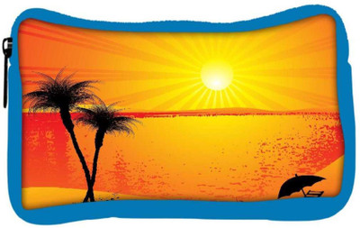 

Snoogg Eco Friendly Canvas Summer Background Student Pen Pencil Case Coin Purse Pouch Cosmetic Makeup Bag (BLUE) Pouch(Multicolor)