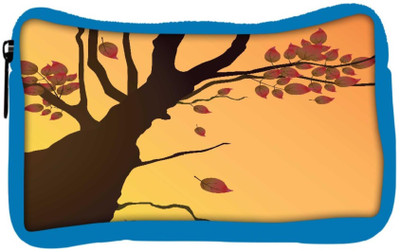 

Snoogg Eco Friendly Canvas Floral Illustration Student Pen Pencil Case Coin Purse Pouch Cosmetic Makeup Bag (BLUE) Pouch(Multicolor)