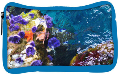 

Snoogg Eco Friendly Canvas Abstract Underwater Student Pen Pencil Case Coin Purse Pouch Cosmetic Makeup Bag (BLUE) Pouch(Multicolor)