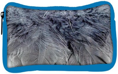 

Snoogg Eco Friendly Canvas Feathers 2 Texture Student Pen Pencil Case Coin Purse Pouch Cosmetic Makeup Bag (BLUE) Pouch(Multicolor)