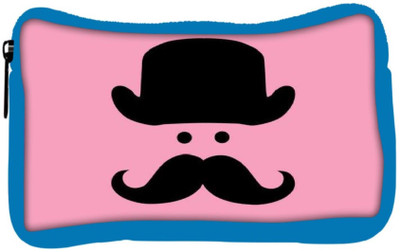 

Snoogg Eco Friendly Canvas Cute Mustache Student Pen Pencil Case Coin Purse Pouch Cosmetic Makeup Bag (BLUE) Pouch(Multicolor)