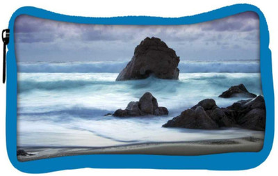 

Snoogg Eco Friendly Canvas Beach View Designer Student Pen Pencil Case Coin Purse Pouch Cosmetic Makeup Bag (BLUE) Pouch(Multicolor)