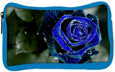 

Snoogg Eco Friendly Canvas Blue Rose Designer Student Pen Pencil Case Coin Purse Pouch Cosmetic Makeup Bag (BLUE) Pouch(Multicolor)