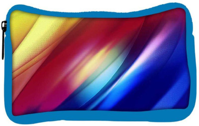

Snoogg Eco Friendly Canvas Mixed Color Strips Designer Student Pen Pencil Case Coin Purse Pouch Cosmetic Makeup Bag (BLUE) Pouch(Multicolor)