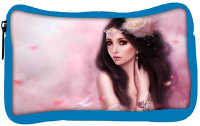 

Snoogg Eco Friendly Canvas Beauty Fantasy Girl Pink Designer Student Pen Pencil Case Coin Purse Pouch Cosmetic Makeup Bag (BLUE) Pouch(Multicolor)