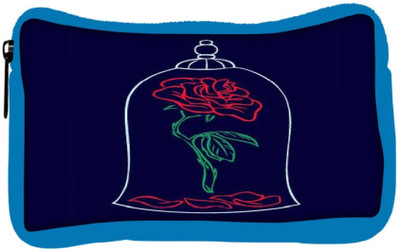 

Snoogg Eco Friendly Canvas Bell Rose Student Pen Pencil Case Coin Purse Pouch Cosmetic Makeup Bag (BLUE) Pouch(Multicolor)