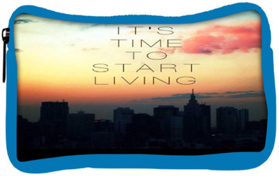

Snoogg Eco Friendly Canvas Its Time To Start Living Student Pen Pencil Case Coin Purse Pouch Cosmetic Makeup Bag (BLUE) Pouch(Multicolor)