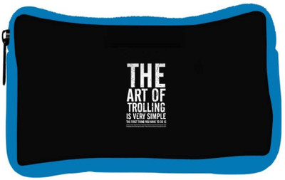 

Snoogg Eco Friendly Canvas The Art Of Trolling Designer Student Pen Pencil Case Coin Purse Pouch Cosmetic Makeup Bag (BLUE) Pouch(Multicolor)