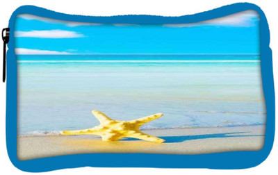 

Snoogg Eco Friendly Canvas Summer Beach Student Pen Pencil Case Coin Purse Pouch Cosmetic Makeup Bag (BLUE) Pouch(Multicolor)