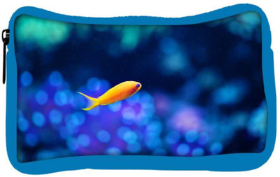 

Snoogg Eco Friendly Canvas Fish Designer Student Pen Pencil Case Coin Purse Pouch Cosmetic Makeup Bag (BLUE) Pouch(Multicolor)