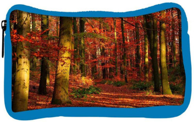 

Snoogg Eco Friendly Canvas Red Blossom Forest Designer Student Pen Pencil Case Coin Purse Pouch Cosmetic Makeup Bag (BLUE) Pouch(Multicolor)