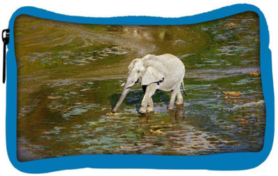 

Snoogg Eco Friendly Canvas Elephant At Night Designer Student Pen Pencil Case Coin Purse Pouch Cosmetic Makeup Bag (BLUE) Pouch(Multicolor)