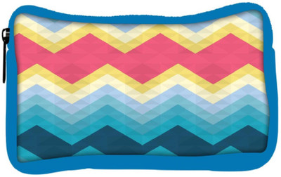 

Snoogg Eco Friendly Canvas Awesome Colour Chevron Student Pen Pencil Case Coin Purse Pouch Cosmetic Makeup Bag (BLUE) Pouch(Multicolor)
