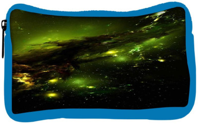 

Snoogg Eco Friendly Canvas Abstract Space Student Pen Pencil Case Coin Purse Pouch Cosmetic Makeup Bag (BLUE) Pouch(Multicolor)