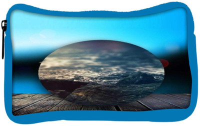 

Snoogg Eco Friendly Canvas Circled Beach On The Deck 2603 Student Pen Pencil Case Coin Purse Pouch Cosmetic Makeup Bag (BLUE) Pouch(Multicolor)