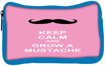 

Snoogg Eco Friendly Canvas Keep Calm And Grow A Mustache Student Pen Pencil Case Coin Purse Pouch Cosmetic Makeup Bag (BLUE) Pouch(Multicolor)