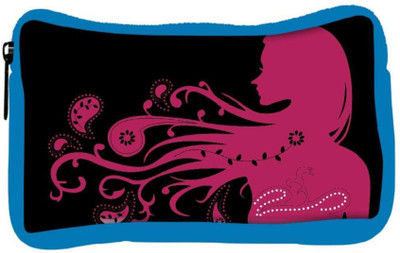 

Snoogg Eco Friendly Canvas Floral Girl Designer Student Pen Pencil Case Coin Purse Pouch Cosmetic Makeup Bag (BLUE) Pouch(Multicolor)