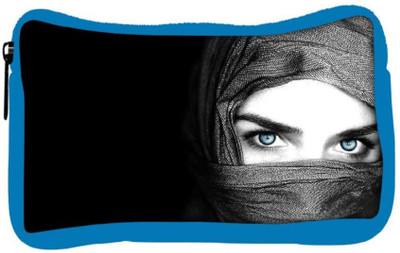 

Snoogg Eco Friendly Canvas Girl Covering Her Face Designer Student Pen Pencil Case Coin Purse Pouch Cosmetic Makeup Bag (BLUE) Pouch(Multicolor)