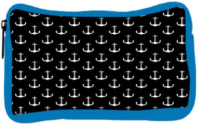 

Snoogg Eco Friendly Canvas Black And White Anchors Student Pen Pencil Case Coin Purse Pouch Cosmetic Makeup Bag (BLUE) Pouch(Multicolor)