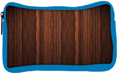 

Snoogg Eco Friendly Canvas Wood Furjnish Student Pen Pencil Case Coin Purse Pouch Cosmetic Makeup Bag (BLUE) Pouch(Multicolor)