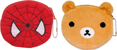 

Tickles Spider man and Teddy Soft Coin Purse Pouch Pocket for Girls Women Kids Coin Purse(Multicolor)