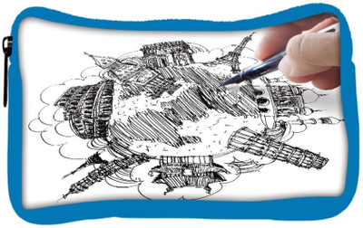 

Snoogg Eco Friendly Canvas Hand Drawing The Dream Travel Around The World Student Pen Pencil Case Coin Purse Pouch Cosmetic Makeup Bag (BLUE) Pouch(Multicolor)