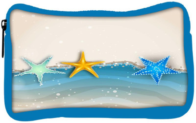 

Snoogg Eco Friendly Canvas Abstract Summer Background Student Pen Pencil Case Coin Purse Pouch Cosmetic Makeup Bag (BLUE) Pouch(Multicolor)