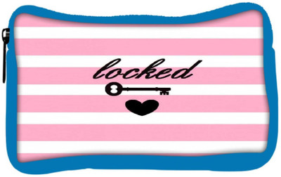 

Snoogg Eco Friendly Canvas Locked Hearts Student Pen Pencil Case Coin Purse Pouch Cosmetic Makeup Bag (BLUE) Pouch(Multicolor)