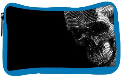 

Snoogg Eco Friendly Canvas Skull Face Designer Student Pen Pencil Case Coin Purse Pouch Cosmetic Makeup Bag (BLUE) Pouch(Multicolor)