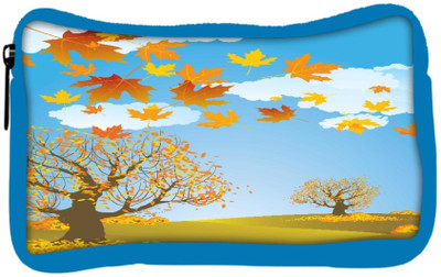 

Snoogg Eco Friendly Canvas Autumn Background Vector Student Pen Pencil Case Coin Purse Pouch Cosmetic Makeup Bag (BLUE) Pouch(Multicolor)