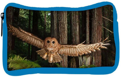 

Snoogg Eco Friendly Canvas Flying Owl Designer Student Pen Pencil Case Coin Purse Pouch Cosmetic Makeup Bag (BLUE) Pouch(Multicolor)