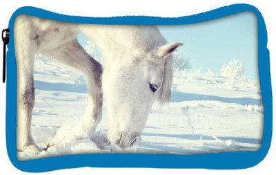 

Snoogg Eco Friendly Canvas White Snow Horse Designer Student Pen Pencil Case Coin Purse Pouch Cosmetic Makeup Bag (BLUE) Pouch(Multicolor)