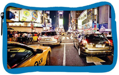 

Snoogg Eco Friendly Canvas New York Time Square At Night Designer Student Pen Pencil Case Coin Purse Pouch Cosmetic Makeup Bag (BLUE) Pouch(Multicolor)