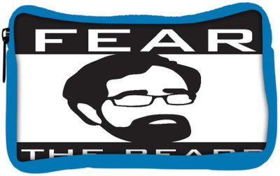 

Snoogg Eco Friendly Canvas Fear The Beard 2745 Student Pen Pencil Case Coin Purse Pouch Cosmetic Makeup Bag (BLUE) Pouch(Multicolor)
