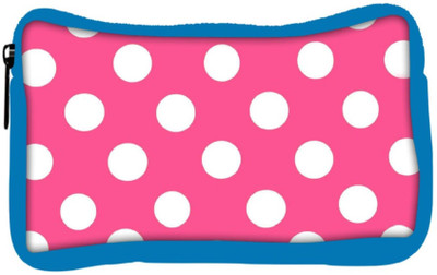 

Snoogg Eco Friendly Canvas Pink Polka Dot Student Pen Pencil Case Coin Purse Pouch Cosmetic Makeup Bag (BLUE) Pouch(Multicolor)