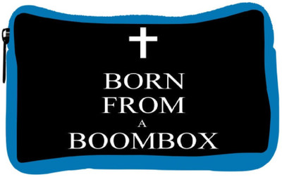 

Snoogg Eco Friendly Canvas Born From A Boombox Student Pen Pencil Case Coin Purse Pouch Cosmetic Makeup Bag (BLUE) Pouch(Multicolor)