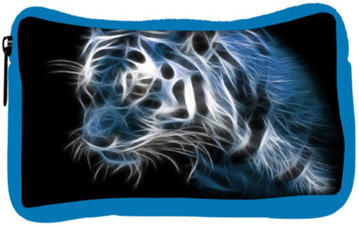 

Snoogg Eco Friendly Canvas Shine Tiger Digital Student Pen Pencil Case Coin Purse Pouch Cosmetic Makeup Bag (BLUE) Pouch(Multicolor)