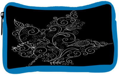

Snoogg Eco Friendly Canvas Black And White Maple Leaf Student Pen Pencil Case Coin Purse Pouch Cosmetic Makeup Bag (BLUE) Pouch(Multicolor)