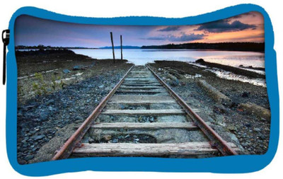 

Snoogg Eco Friendly Canvas Railway Track Designer Student Pen Pencil Case Coin Purse Pouch Cosmetic Makeup Bag (BLUE) Pouch(Multicolor)