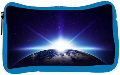 

Snoogg Eco Friendly Canvas Earth Sunrise Student Pen Pencil Case Coin Purse Pouch Cosmetic Makeup Bag (BLUE) Pouch(Multicolor)